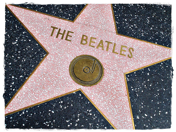 Звезда The Beatles на Аллее Славы в Голливуде